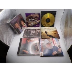 Country Music CD Lot Johnny Cash Merle Haggard Charlie Daniels Alison Krauss 6pc